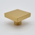 Solid Brass Square Knobs [Piazza]
