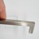 Slim Square Bar Handles [Kaita] – Brushed Nickel, CC = 128mm [SECONDS] - Image 3