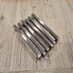 Slim Square Bar Handles [Kaita] – Brushed Nickel, CC = 128mm [SECONDS]
