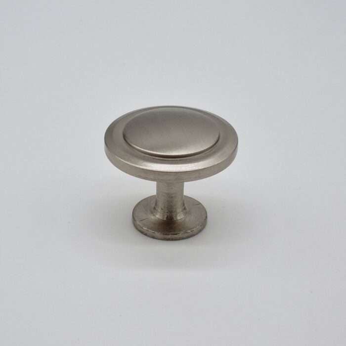 Grooved Knob [Mardite] – Brushed Nickel, 30mm [CLEARANCE] - Image 2
