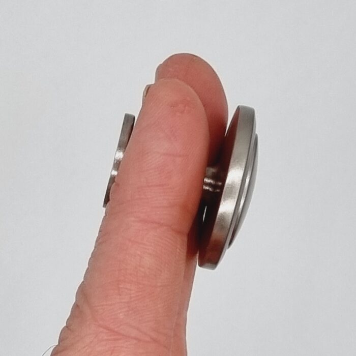 Grooved Knob [Mardite] – Brushed Nickel, 30mm [CLEARANCE] - Image 5