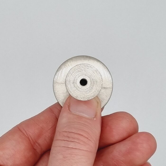 Grooved Knob [Mardite] – Brushed Nickel, 30mm [CLEARANCE] - Image 6