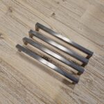 Slim Square Bar Handles [Kaita] – Brushed Nickel, CC = 160mm [SECONDS] - Image 2