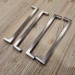 Slim Square Bar Handles [Kaita] – Brushed Nickel, CC = 160mm [SECONDS] - Image 3