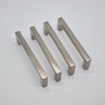 Slim Square Bar Handles [Kaita] – Brushed Nickel, CC = 96mm [SECONDS]