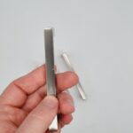 Slim Square Bar Handles [Kaita] – Brushed Nickel, CC = 96mm [SECONDS] - Image 2