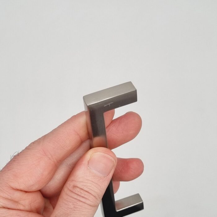 Slim Square Bar Handles [Kaita] – Brushed Nickel, CC = 96mm [SECONDS] - Image 5