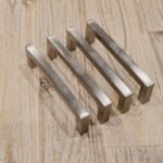 Slim Square Bar Handles [Kaita] – Brushed Nickel, CC = 96mm [SECONDS] - Image 6