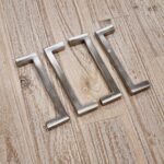Slim Square Bar Handles [Kaita] – Brushed Nickel, CC = 96mm [SECONDS] - Image 7