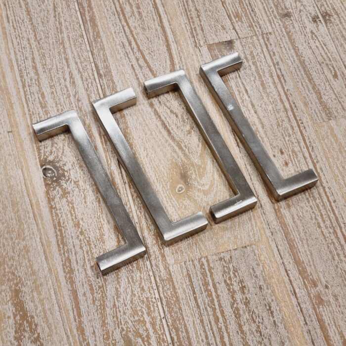 Slim Square Bar Handles [Kaita] – Brushed Nickel, CC = 96mm [SECONDS] - Image 7