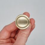 Grooved Knob [Mardite] – Brushed Brass, 30mm [SECONDS] - Image 3