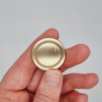 Grooved Knob [Mardite] – Brushed Brass, 30mm [SECONDS] - Image 4
