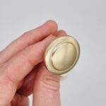 Grooved Knob [Mardite] – Brushed Brass, 30mm [SECONDS] - Image 5