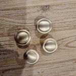 Grooved Knob [Mardite] – Brushed Brass, 30mm [SECONDS] - Image 7